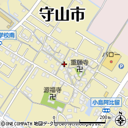 滋賀県守山市小島町1524周辺の地図