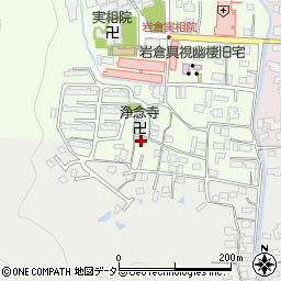 京都府京都市左京区岩倉上蔵町42周辺の地図