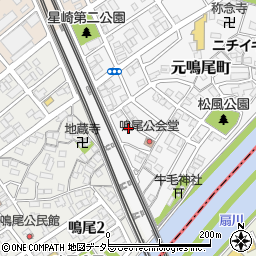 愛知県名古屋市南区元鳴尾町141周辺の地図