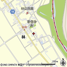 滋賀県蒲生郡竜王町林383周辺の地図