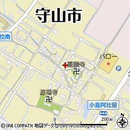 滋賀県守山市小島町1534周辺の地図