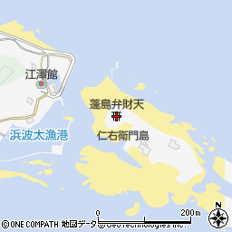 蓬島弁財天周辺の地図