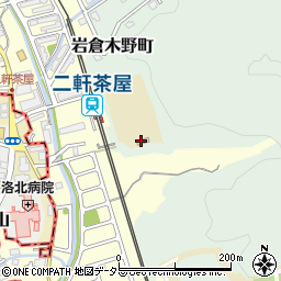 京都産業大学　第２グラウンド周辺の地図