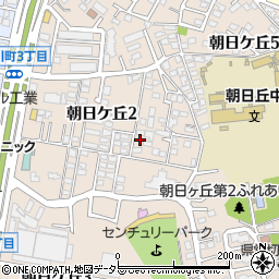 愛知県豊田市朝日ケ丘2丁目36周辺の地図