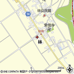 滋賀県蒲生郡竜王町林399周辺の地図