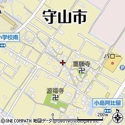 滋賀県守山市小島町1523周辺の地図