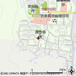 京都府京都市左京区岩倉上蔵町46周辺の地図
