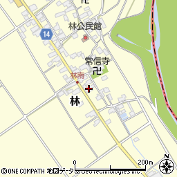 滋賀県蒲生郡竜王町林395周辺の地図