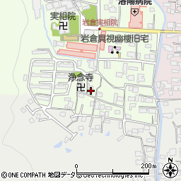 京都府京都市左京区岩倉上蔵町30周辺の地図