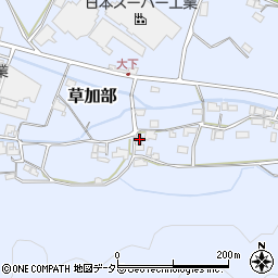 岡山県真庭市草加部1479-1周辺の地図