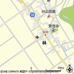 滋賀県蒲生郡竜王町林405周辺の地図