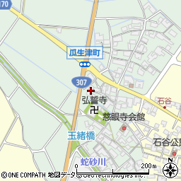 滋賀県東近江市瓜生津町1337周辺の地図