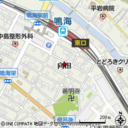 愛知県名古屋市緑区鳴海町（向田）周辺の地図