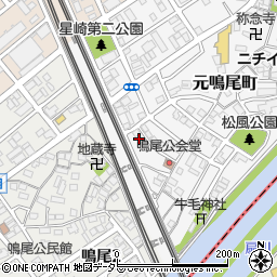 愛知県名古屋市南区元鳴尾町142周辺の地図