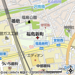 三重県桑名市福島新町周辺の地図