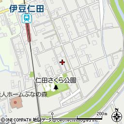 静岡県田方郡函南町仁田214-4周辺の地図