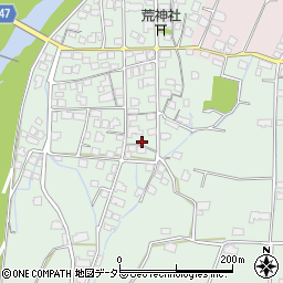 岡山県津山市高野本郷周辺の地図