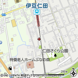 静岡県田方郡函南町仁田223周辺の地図