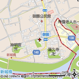 蔵六寺周辺の地図