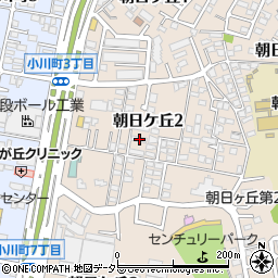 愛知県豊田市朝日ケ丘2丁目38周辺の地図