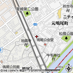 愛知県名古屋市南区元鳴尾町143周辺の地図