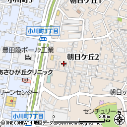 愛知県豊田市朝日ケ丘2丁目39周辺の地図