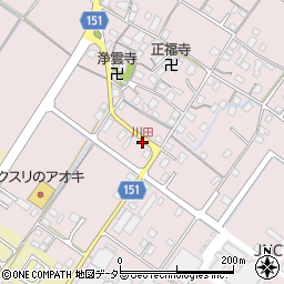 川田周辺の地図