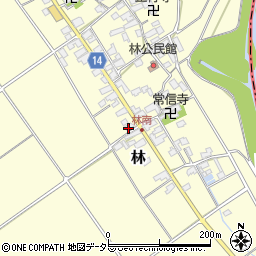 滋賀県蒲生郡竜王町林404周辺の地図