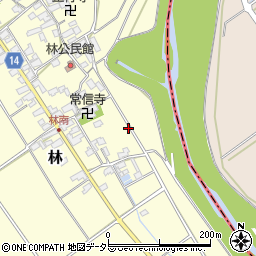 滋賀県蒲生郡竜王町林320-1周辺の地図