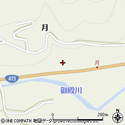 愛知県北設楽郡東栄町月鍛治屋平周辺の地図