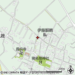 三重県東員町（員弁郡）北大社周辺の地図