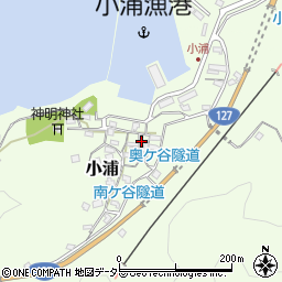 千葉県南房総市小浦周辺の地図