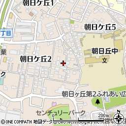 愛知県豊田市朝日ケ丘2丁目25周辺の地図