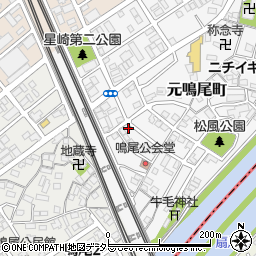 愛知県名古屋市南区元鳴尾町132周辺の地図