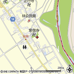 滋賀県蒲生郡竜王町林381周辺の地図