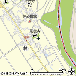 滋賀県蒲生郡竜王町林381周辺の地図