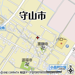 滋賀県守山市小島町1529周辺の地図