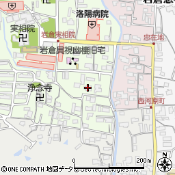 京都府京都市左京区岩倉上蔵町75周辺の地図
