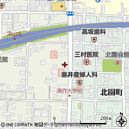 中国銀行津山北支店周辺の地図