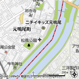 愛知県名古屋市南区元鳴尾町239周辺の地図