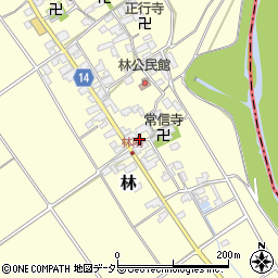 滋賀県蒲生郡竜王町林401周辺の地図