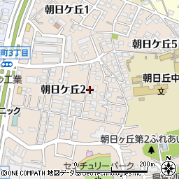 愛知県豊田市朝日ケ丘2丁目23周辺の地図