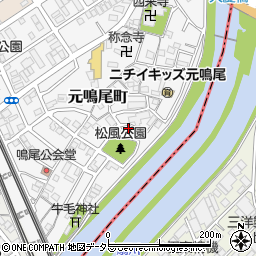 愛知県名古屋市南区元鳴尾町231周辺の地図