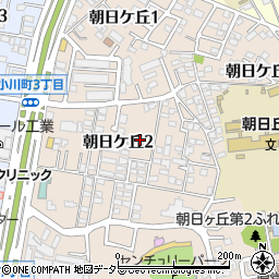 愛知県豊田市朝日ケ丘2丁目14周辺の地図