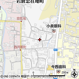 京都府京都市左京区岩倉忠在地町周辺の地図