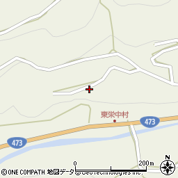 愛知県東栄町（北設楽郡）月（井軒貝津）周辺の地図