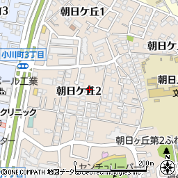 愛知県豊田市朝日ケ丘2丁目16周辺の地図