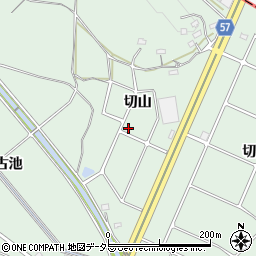 愛知県豊明市沓掛町切山周辺の地図