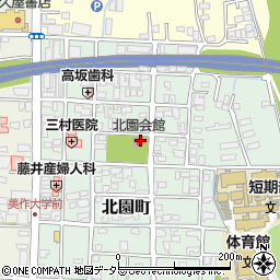 北園会館周辺の地図