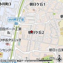 愛知県豊田市朝日ケ丘2丁目9周辺の地図